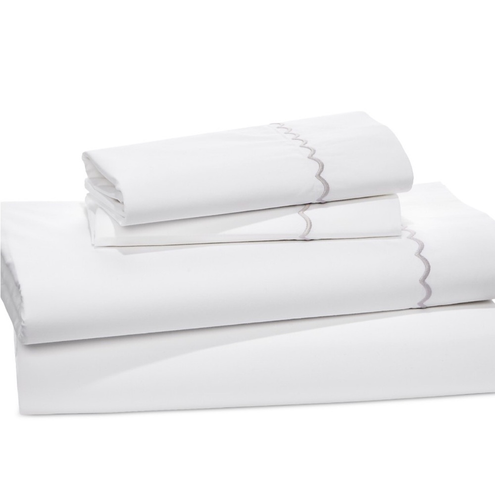 Matouk Astrid Cotton Duvet Cover Set, Full/Queen